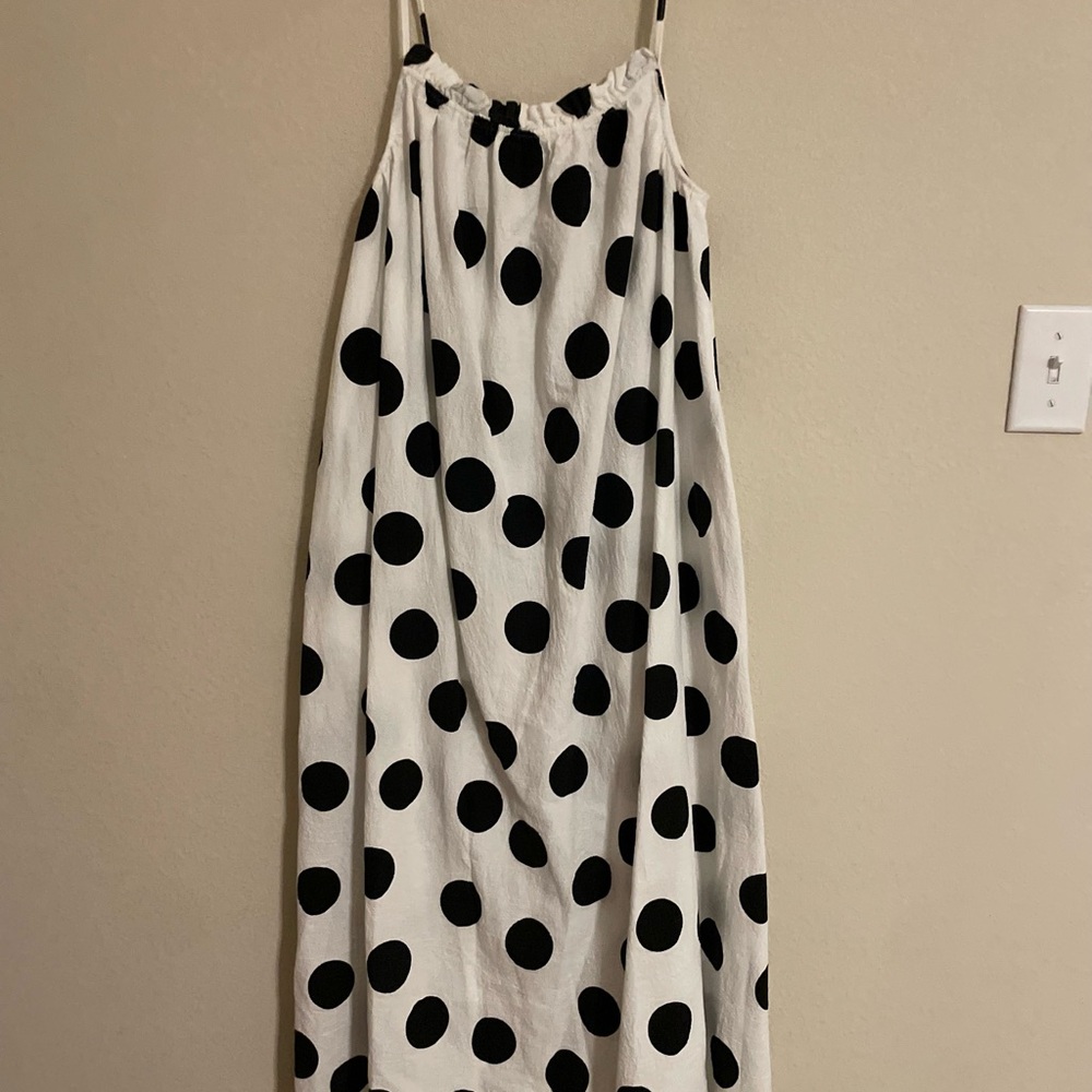 Tabitha Brown X Target Polka Dot Cotton Dress Size Small - Picture 2 of 6